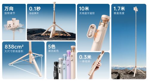 “落地开”自拍杆新纪元！ 重新定义影像自由尊龙凯时app网站SEAJIC施吉客开启(图5)